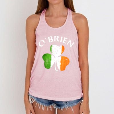 Obrien Gift Irish Family Name St Patricks Day Great Gift Women's Knotted Racerback Tank