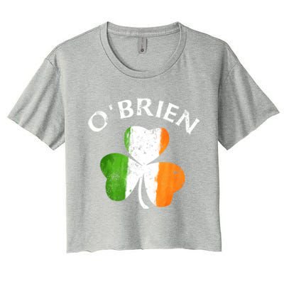 Obrien Gift Irish Family Name St Patricks Day Great Gift Women's Crop Top Tee