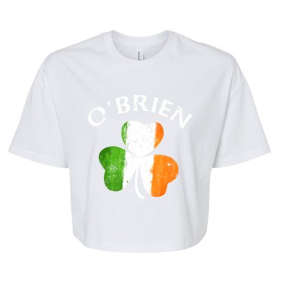 Obrien Gift Irish Family Name St Patricks Day Great Gift Bella+Canvas Jersey Crop Tee