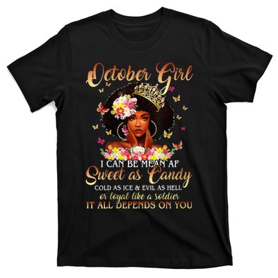 October Girl I'm Living My Best Life Birthday Queen Gifts T-Shirt