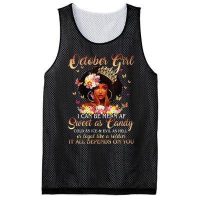 October Girl I'm Living My Best Life Birthday Queen Gifts Mesh Reversible Basketball Jersey Tank