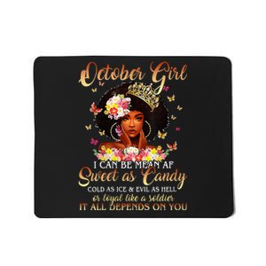 October Girl I'm Living My Best Life Birthday Queen Gifts Mousepad