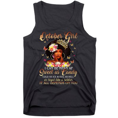 October Girl I'm Living My Best Life Birthday Queen Gifts Tank Top