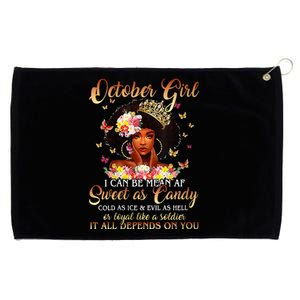 October Girl I'm Living My Best Life Birthday Queen Gifts Grommeted Golf Towel