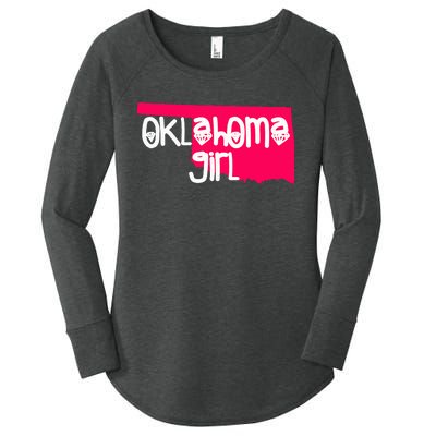 Oklahoma Girl I Love Oklahoma S.T.A.T.E Home Women's Perfect Tri Tunic Long Sleeve Shirt