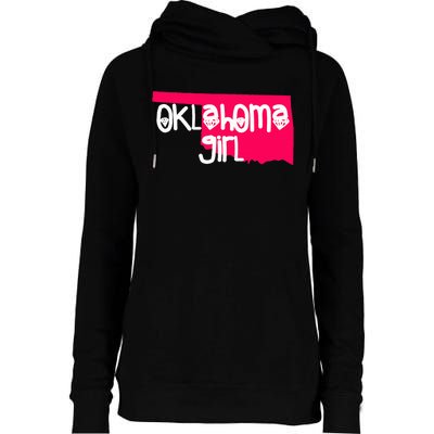 Oklahoma Girl I Love Oklahoma S.T.A.T.E Home Womens Funnel Neck Pullover Hood