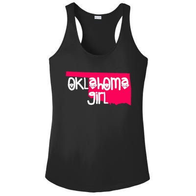 Oklahoma Girl I Love Oklahoma S.T.A.T.E Home Ladies PosiCharge Competitor Racerback Tank