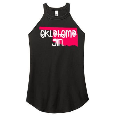 Oklahoma Girl I Love Oklahoma S.T.A.T.E Home Women’s Perfect Tri Rocker Tank