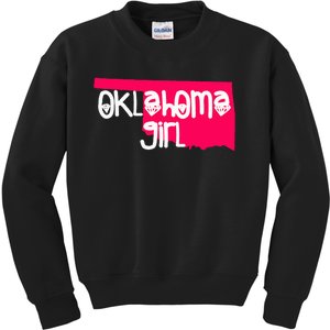 Oklahoma Girl I Love Oklahoma S.T.A.T.E Home Kids Sweatshirt