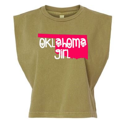 Oklahoma Girl I Love Oklahoma S.T.A.T.E Home Garment-Dyed Women's Muscle Tee