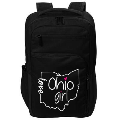 Ohio Girl I Love Ohio Home Impact Tech Backpack