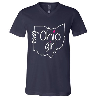 Ohio Girl I Love Ohio Home V-Neck T-Shirt