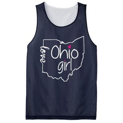 Ohio Girl I Love Ohio Home Mesh Reversible Basketball Jersey Tank