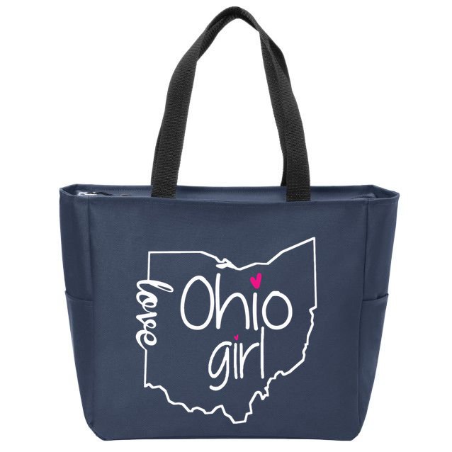 Ohio Girl I Love Ohio Home Zip Tote Bag