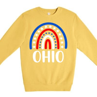 Ohio Gift I Love Ohio Usa Gift Premium Crewneck Sweatshirt