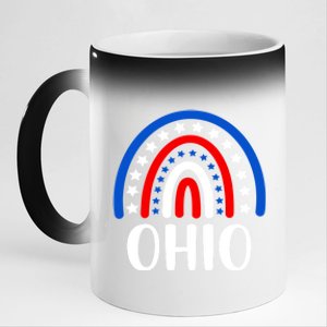 Ohio Gift I Love Ohio Usa Gift 11oz Black Color Changing Mug