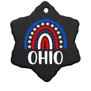 Ohio Gift I Love Ohio Usa Gift Ceramic Star Ornament