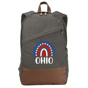 Ohio Gift I Love Ohio Usa Gift Cotton Canvas Backpack