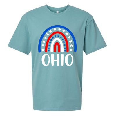 Ohio Gift I Love Ohio Usa Gift Sueded Cloud Jersey T-Shirt