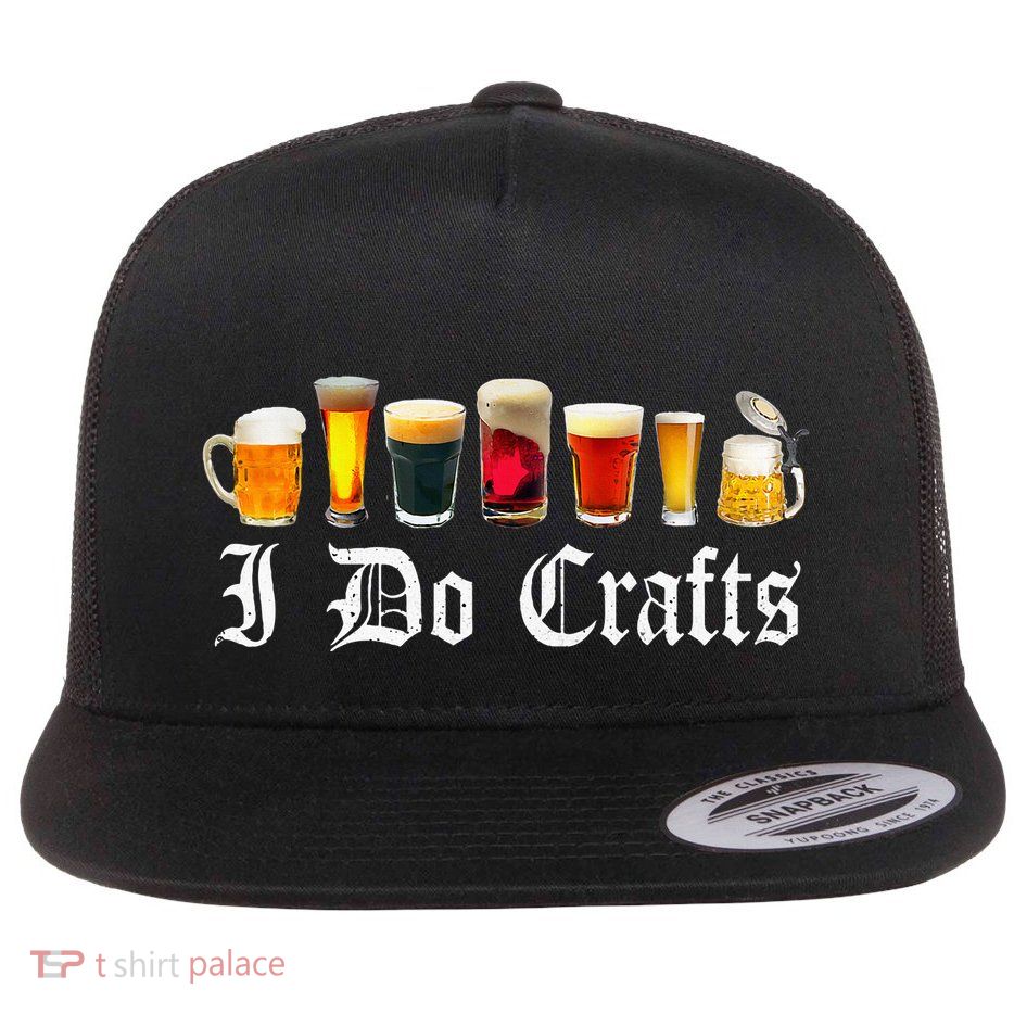 =Oktoberfest German I Do Crafts Beer Drinking Party Flat Bill Trucker Hat