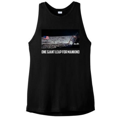 One Giant Leap For Mankind Ladies PosiCharge Tri-Blend Wicking Tank