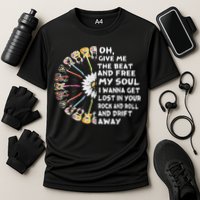 Oh Give Me The Beat And Free My Soul Hippie Love Cooling Performance Crew T-Shirt