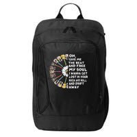 Oh Give Me The Beat And Free My Soul Hippie Love City Backpack