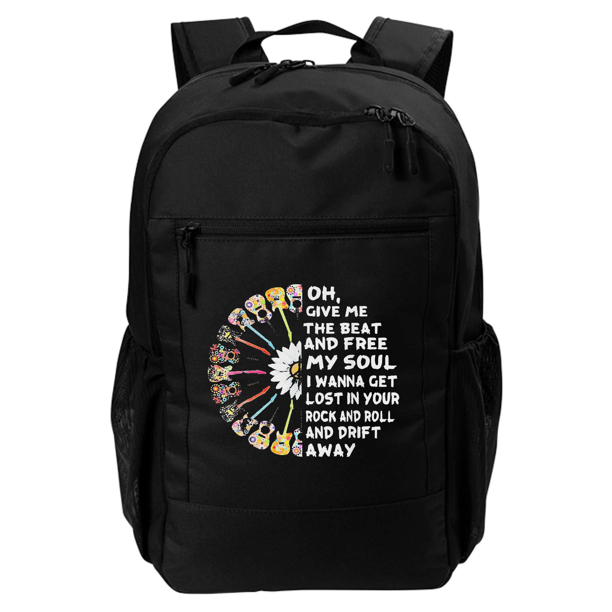 Oh Give Me The Beat And Free My Soul Hippie Love Backpack