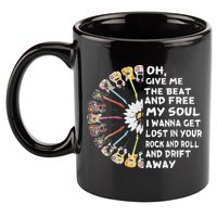 Oh Give Me The Beat And Free My Soul Hippie Love 11oz C Handle Ceramic Mug
