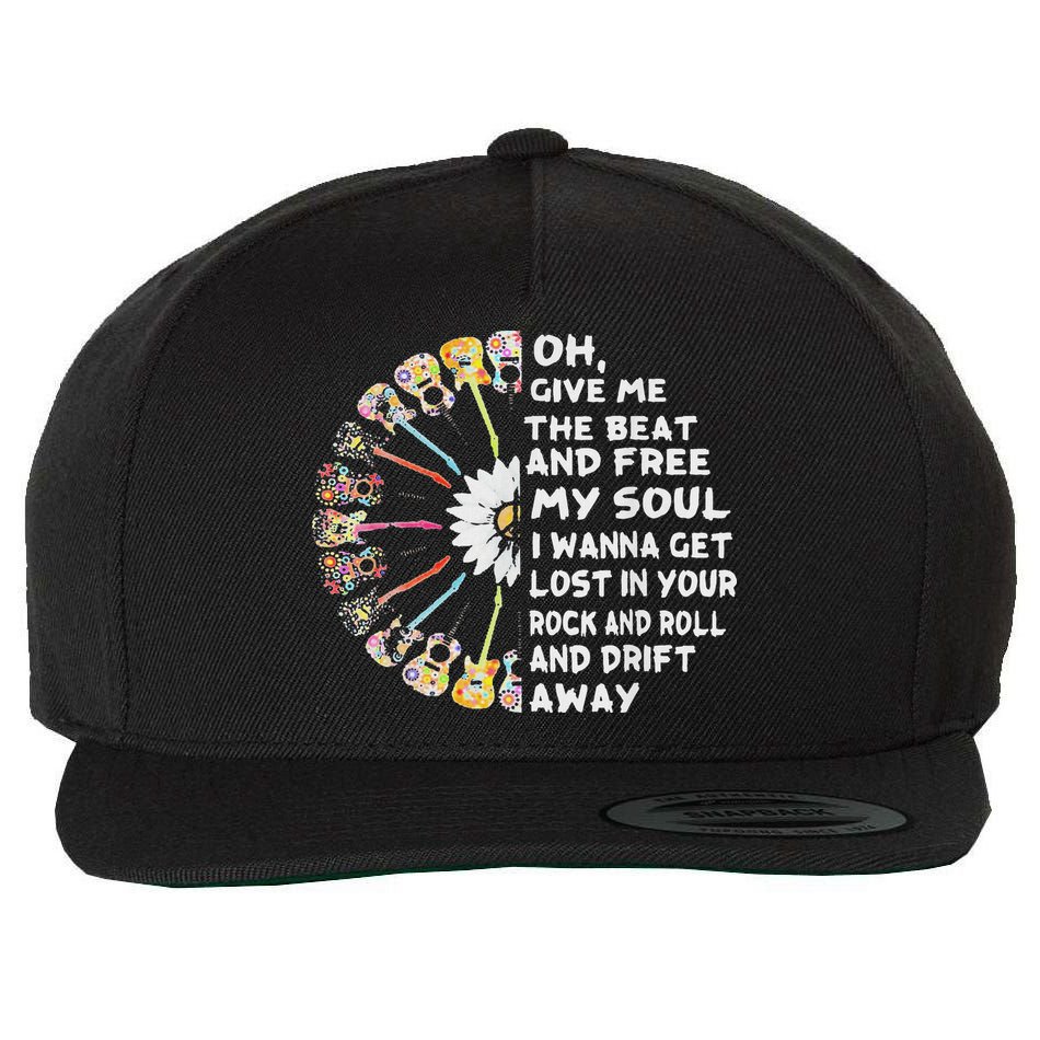 Oh Give Me The Beat And Free My Soul Hippie Love Wool Snapback Cap