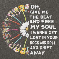 Oh Give Me The Beat And Free My Soul Hippie Love Cotton Canvas Backpack
