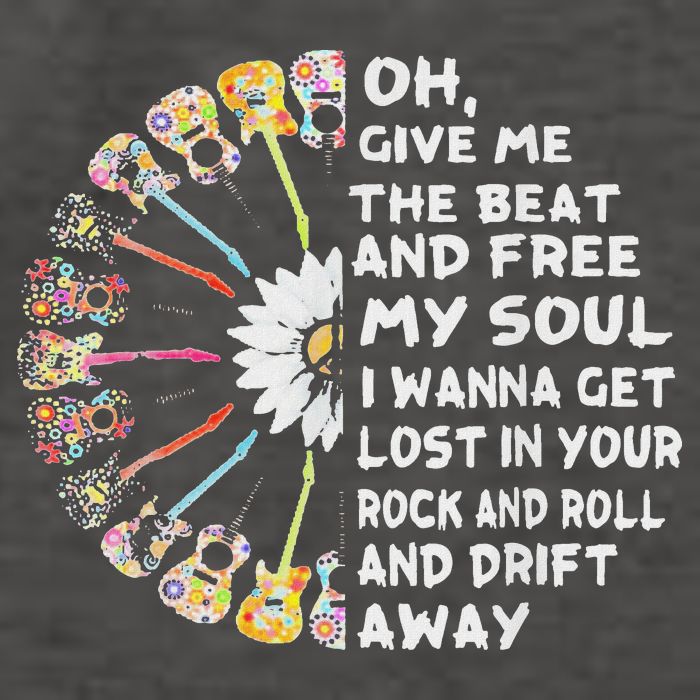 Oh Give Me The Beat And Free My Soul Hippie Love Vector Backpack
