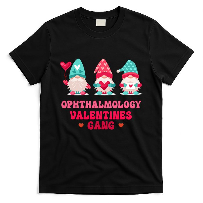 Ophthalmology Gnomes Nurse Valentines Day T-Shirt