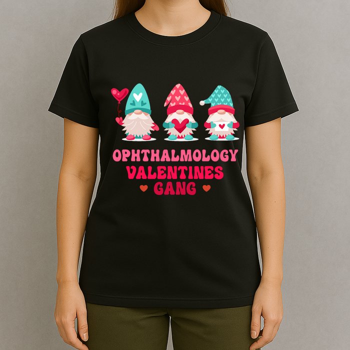 Ophthalmology Gnomes Nurse Valentines Day T-Shirt