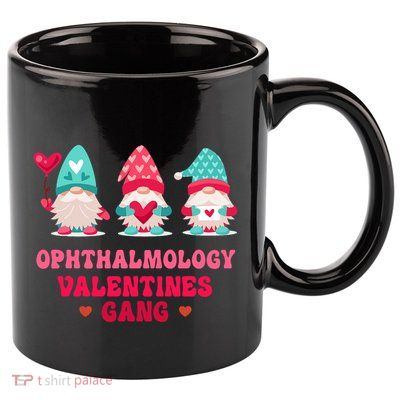 Ophthalmology Gnomes Nurse Valentines Day 11oz C Handle Ceramic Mug