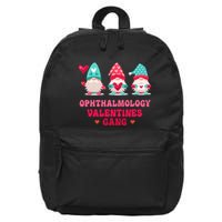 Ophthalmology Gnomes Nurse Valentines Day 16 in Basic Backpack