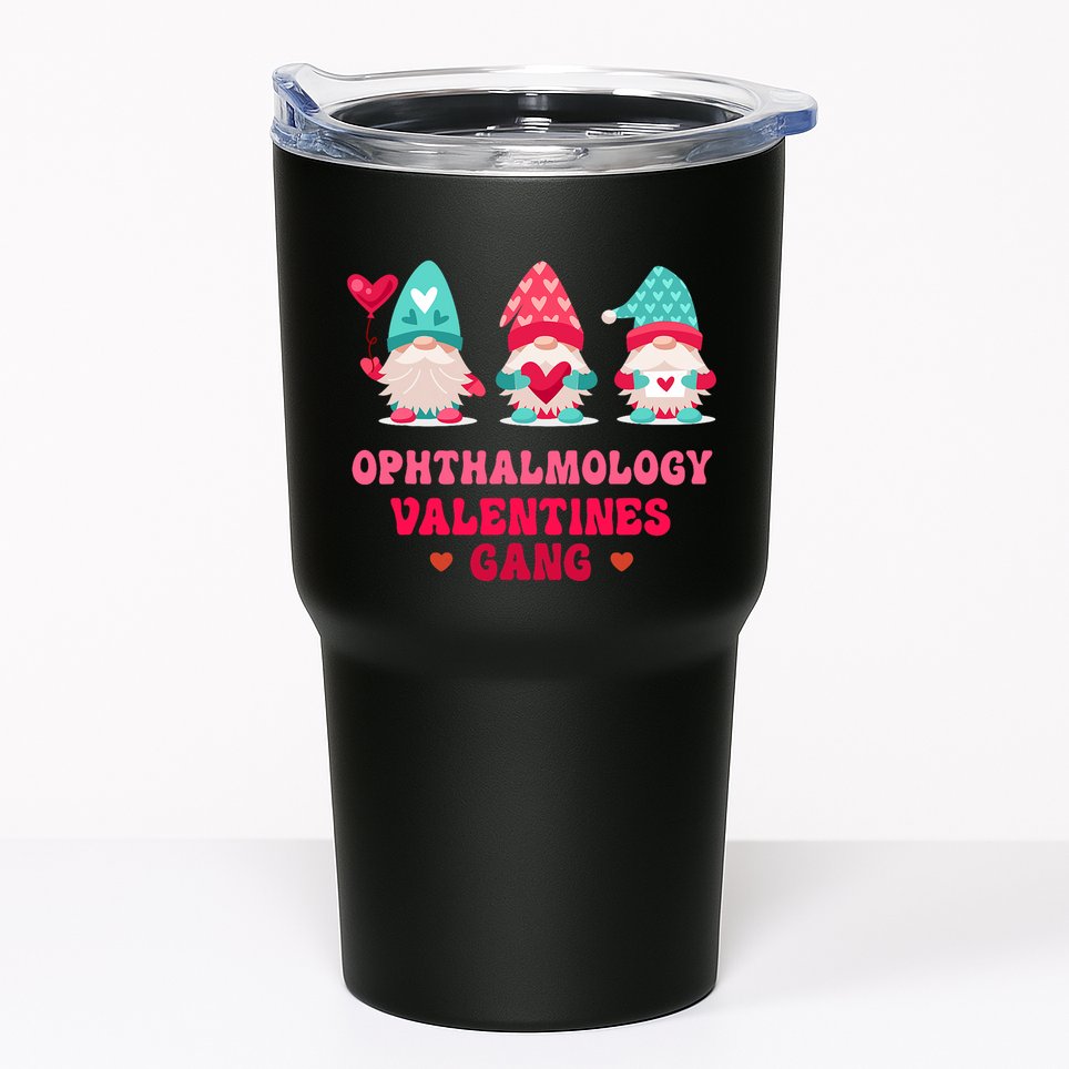 Ophthalmology Gnomes Nurse Valentines Day Tumbler