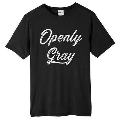 Open Grey Natural Hair Grey Hair Tall Fusion ChromaSoft Performance T-Shirt