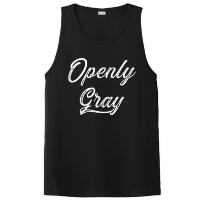 Open Grey Natural Hair Grey Hair PosiCharge Competitor Tank