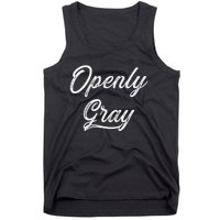 Open Grey Natural Hair Grey Hair Tank Top