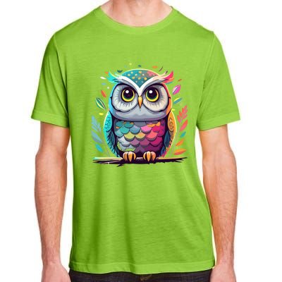 Owl Graphic Owl Artwork Bird Art Animal Owl Funny Gift Adult ChromaSoft Performance T-Shirt