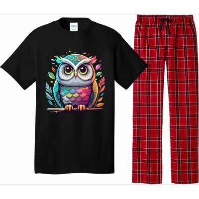 Owl Graphic Owl Artwork Bird Art Animal Owl Funny Gift Pajama Set