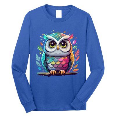 Owl Graphic Owl Artwork Bird Art Animal Owl Funny Gift Long Sleeve Shirt