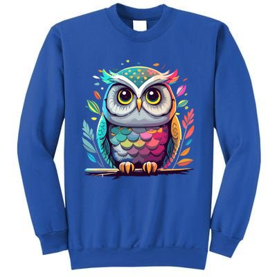 Owl Graphic Owl Artwork Bird Art Animal Owl Funny Gift Sweatshirt