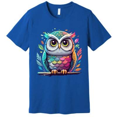 Owl Graphic Owl Artwork Bird Art Animal Owl Funny Gift Premium T-Shirt