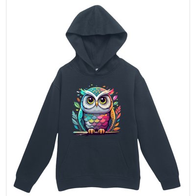 Owl Graphic Owl Artwork Bird Art Animal Owl Funny Gift Urban Pullover Hoodie