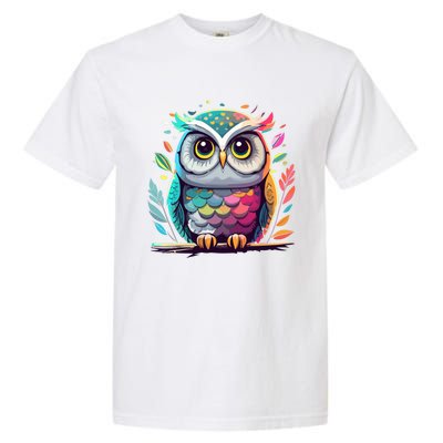 Owl Graphic Owl Artwork Bird Art Animal Owl Funny Gift Garment-Dyed Heavyweight T-Shirt