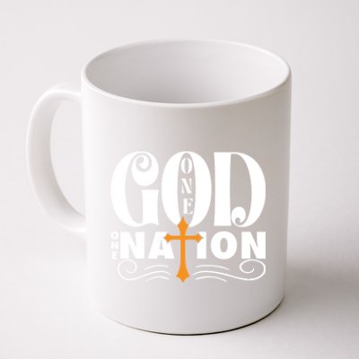 One God One Nation Love Jesus Christian Christmas Gift Coffee Mug