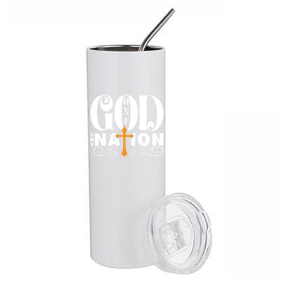 One God One Nation Love Jesus Christian Christmas Gift Stainless Steel Tumbler