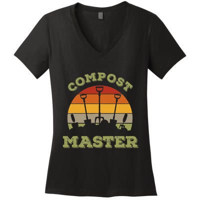 Organic Gardening Or Compost Master Women's V-Neck T-Shirt